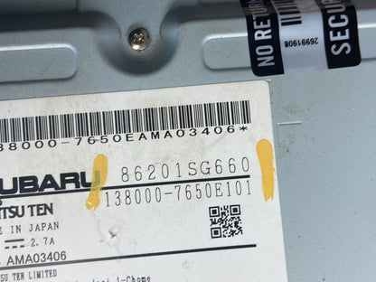 2016 Subaru Forester Navigation Radio Screen Display AB9362 DG6