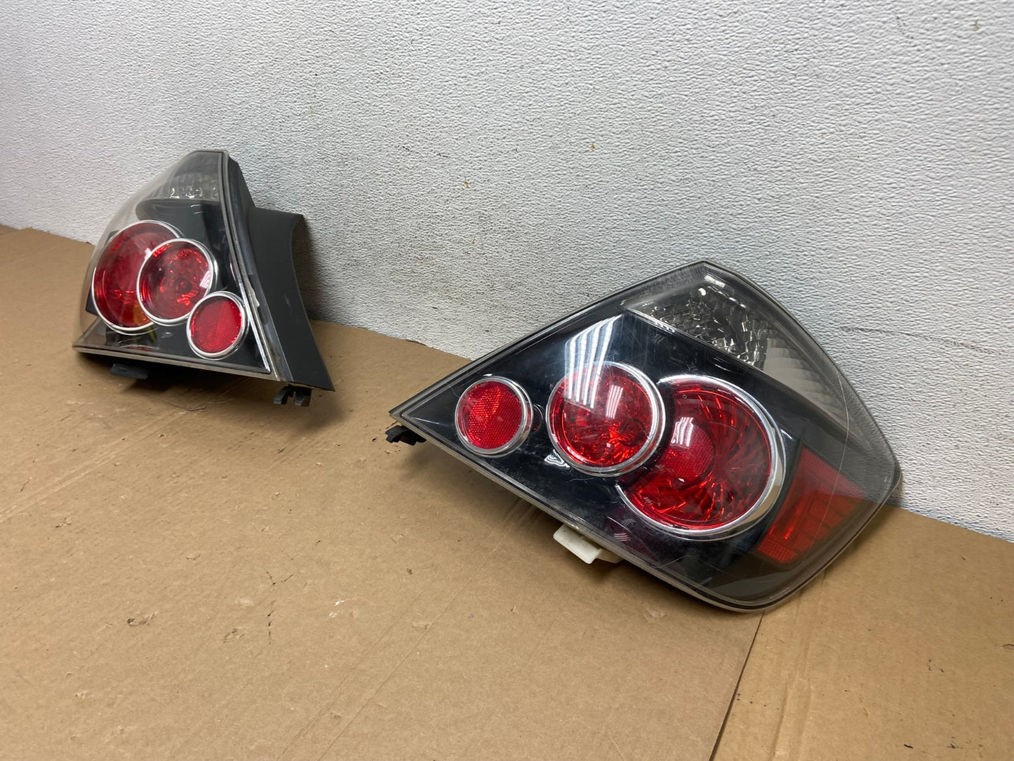 2007 to 2010 Scion TC Left+Right Set Black Tail Lights AD7924 LK1