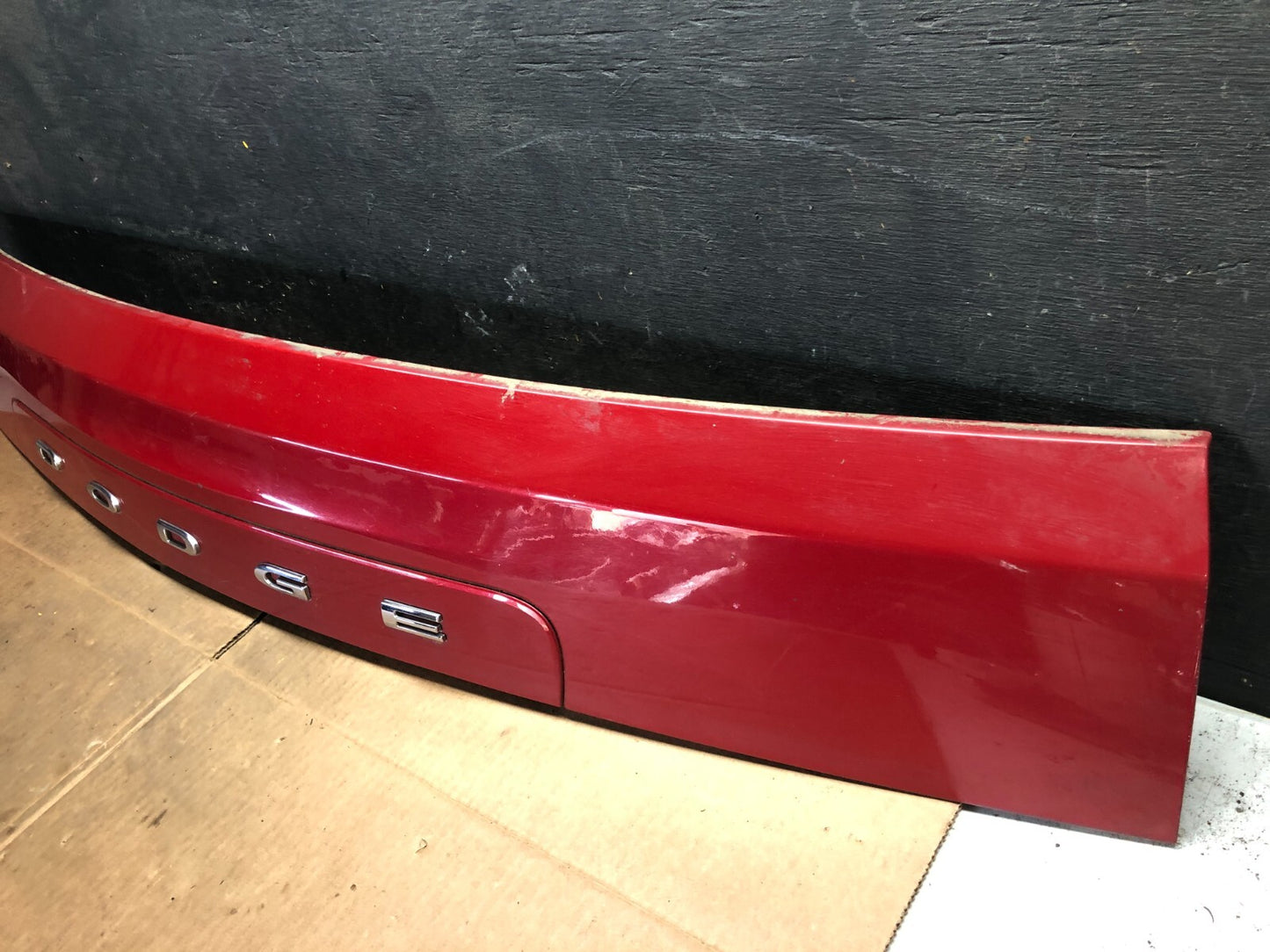 2011-2018 Dodge Grand Caravan Black Rear Tail Gate Trim Molding Panel OEM A07972