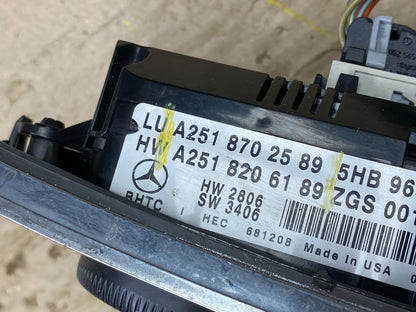 2006 to 2008 Mercedes W251 R350 AC Temp Heater Climate Control OEM x6303 DG5