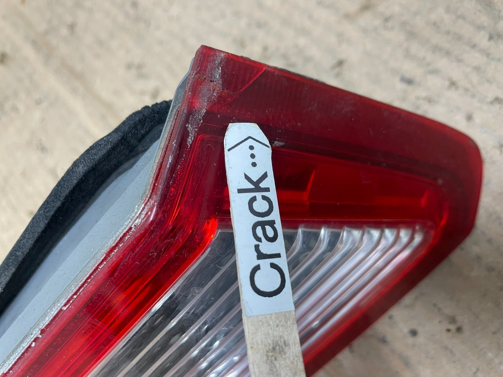2009-2010 Acura TSX Left Driver LH Side Inner Tail Light AA65663