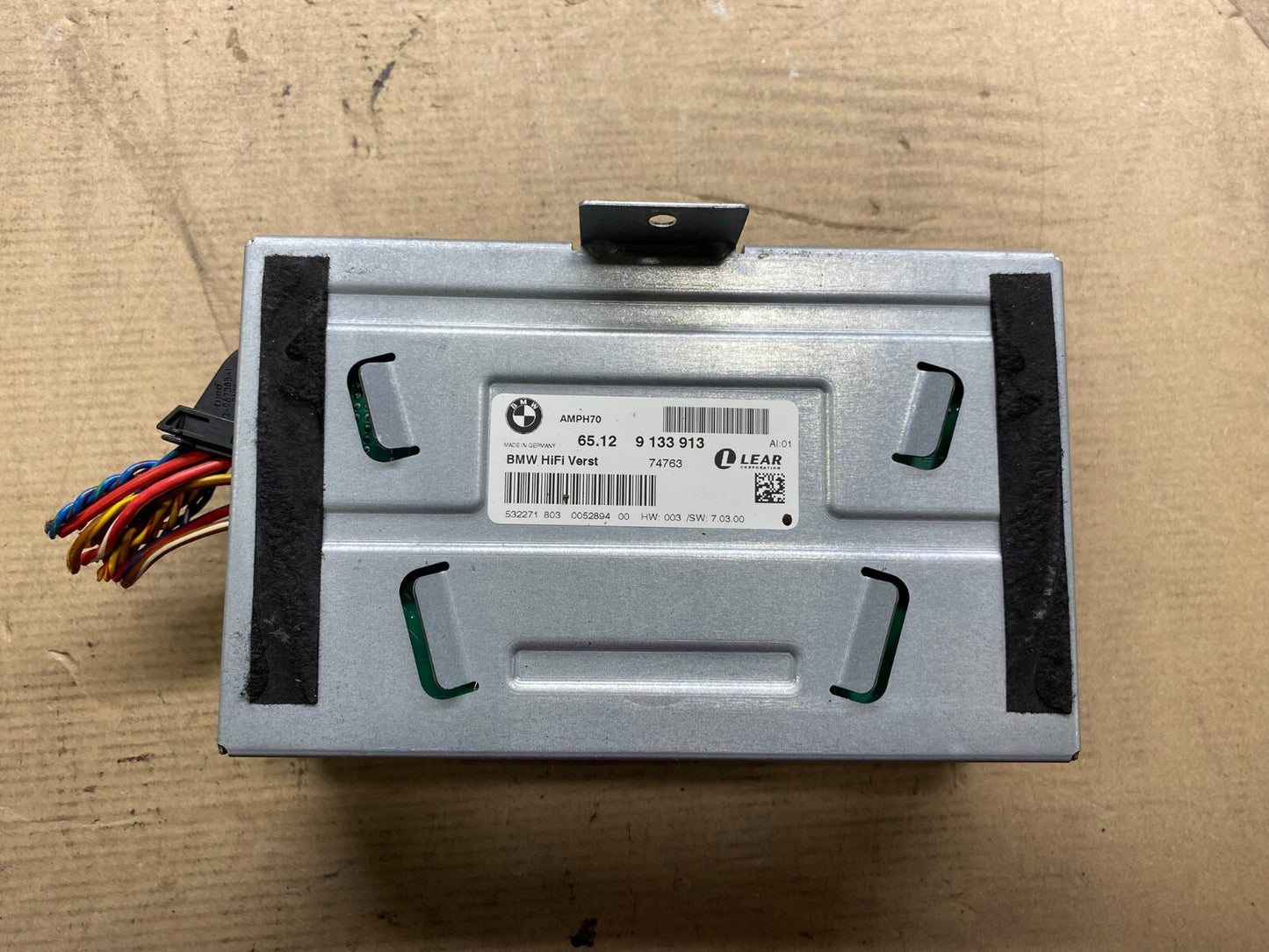 2007-2010 BMW X5 Top HiFi Lear Radio Audio Amplifier Amp OEM N6962 DG1