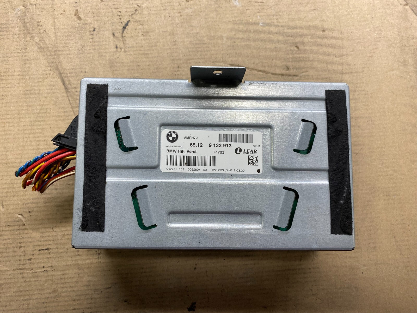 2007-2010 BMW X5 Top HiFi Lear Radio Audio Amplifier Amp OEM N6962 DG1