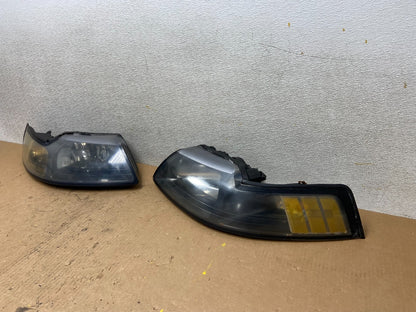 1999 to 2004 Ford Mustang Left+Right Set Side Black Headlights Z8043 DW1
