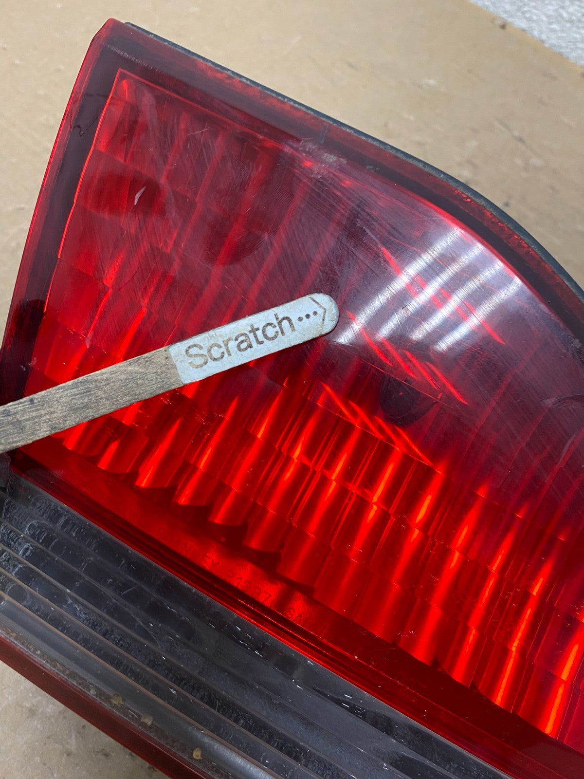 2001 to 2002 Honda Accord Left Driver LH Side Inner Tail Light OEM Q9166 DW3