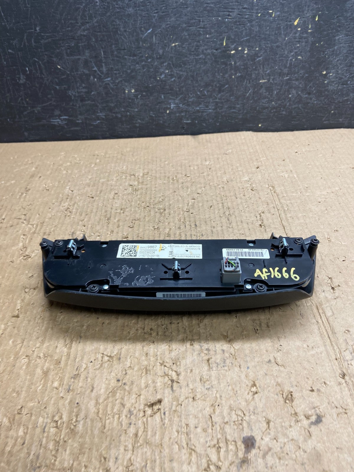 2014 to 2017 Chevrolet Impala Center Climate Control A/C Heater af1666 DG4