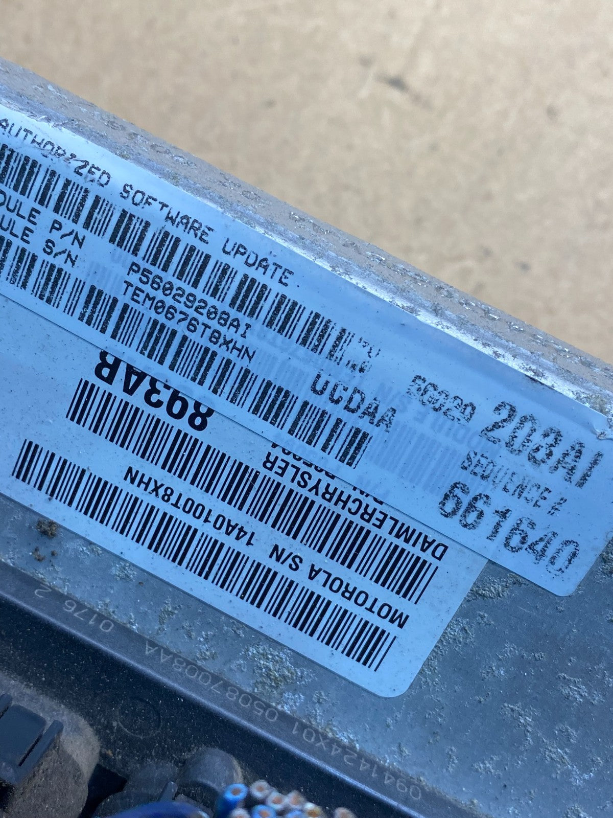 2005 Dodge Ram 1500 Engine Computer 5.7L ECM ECU p56028958af AH7010 DG2