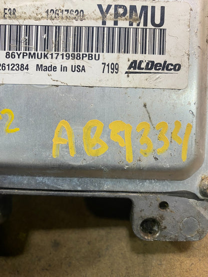 2008 to 2011 Chevrolet GMC Cadillac Engine ECU ECM 12617630 ab4334 DG5