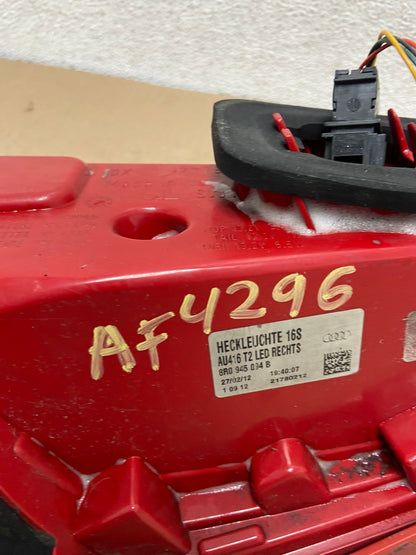 2009 to 2012 Audi Q5 Right Passenger RH Side Tail light AF4296 LK7
