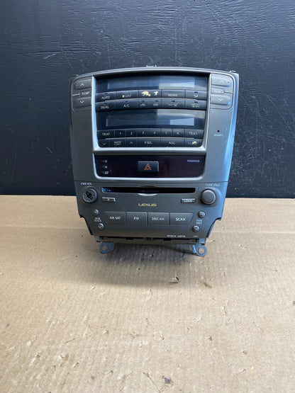2006 to 2009 Lexus IS250 Screen Radio AM-FM CD Tuner Head Unit AC6290 DG0