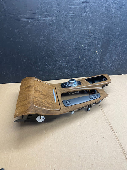 2011-2016 BMW 5 F10 Center Shifter Console Trim Cup Holder Switches OE AE4373 DG1