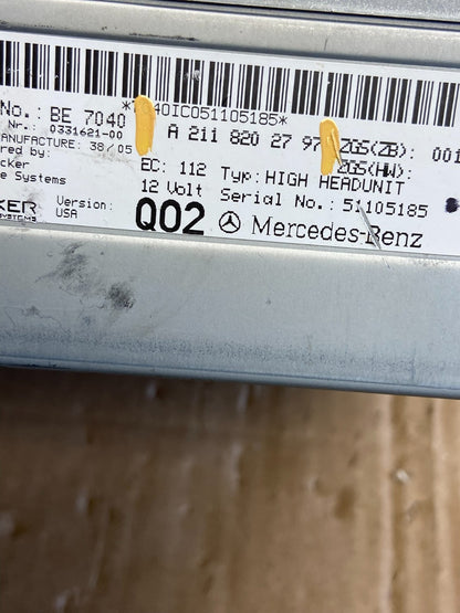 2005-2007 Mercedes-Benz S550 CLS550 Command Head Navigation Radio CD AB8874 DG6