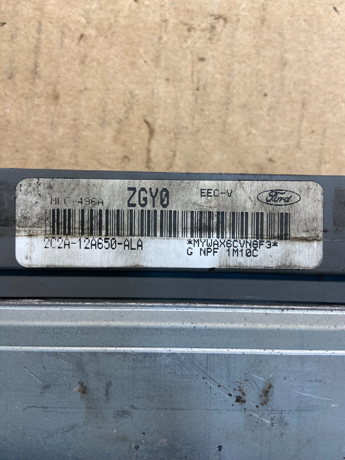 2002 Ford Van E150 E250 5.4L Engine Control Module ECU 2C2A-12A650-ALA ac0596 DG2
