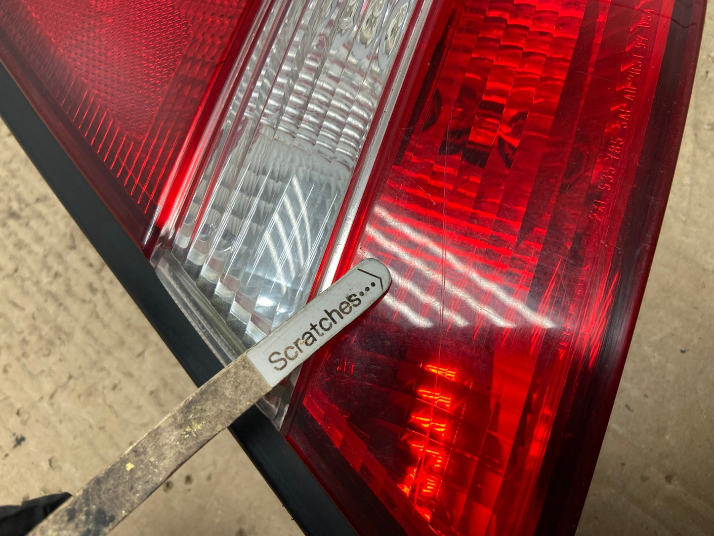 2000 to 2001 Nissan Altima Tail Light Right Passenger Rh Side AF2978 LK3