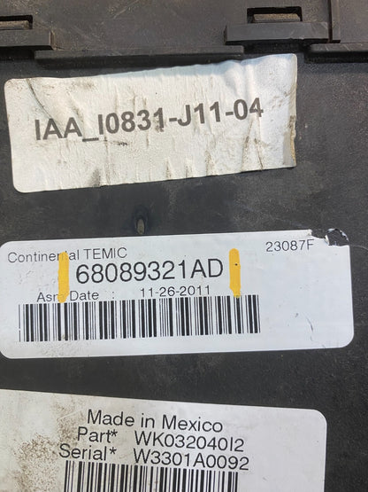 2011 2014 Dodge Durango Grand Cherokee  Fusebox Fuse Box Relay Module AB7502 DG6