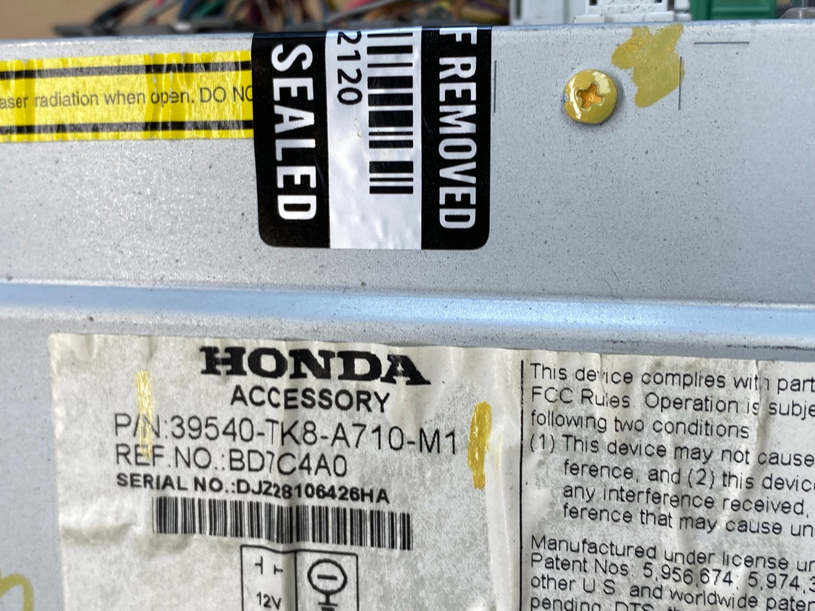 2014 to 2017 Honda Odyssey AM FM Screen Display Radio Oem AB9653 DG7