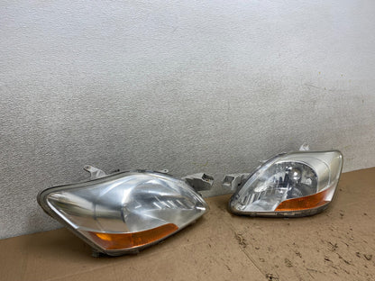 2007 2008 2009 Toyota Yaris Left+Right Halogen Headlights Oem W3693 DW2