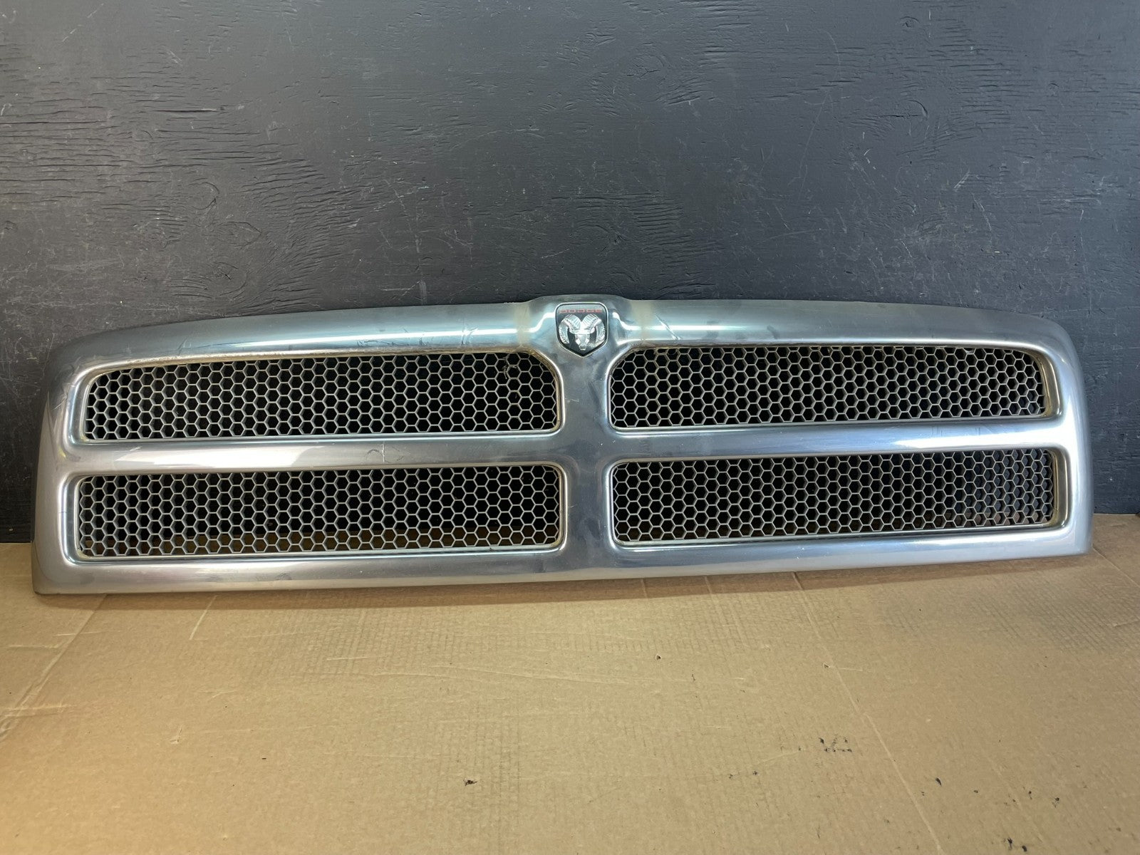 1994 to 2001 Dodge Ram 1500 Upper Front Chrome Grill Grille AF5224 DG0