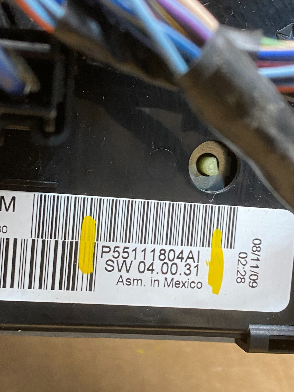 2008 - 2010 Dodge Grand Caravan Radio Bezel Climate Control Heat AC Heater H80756