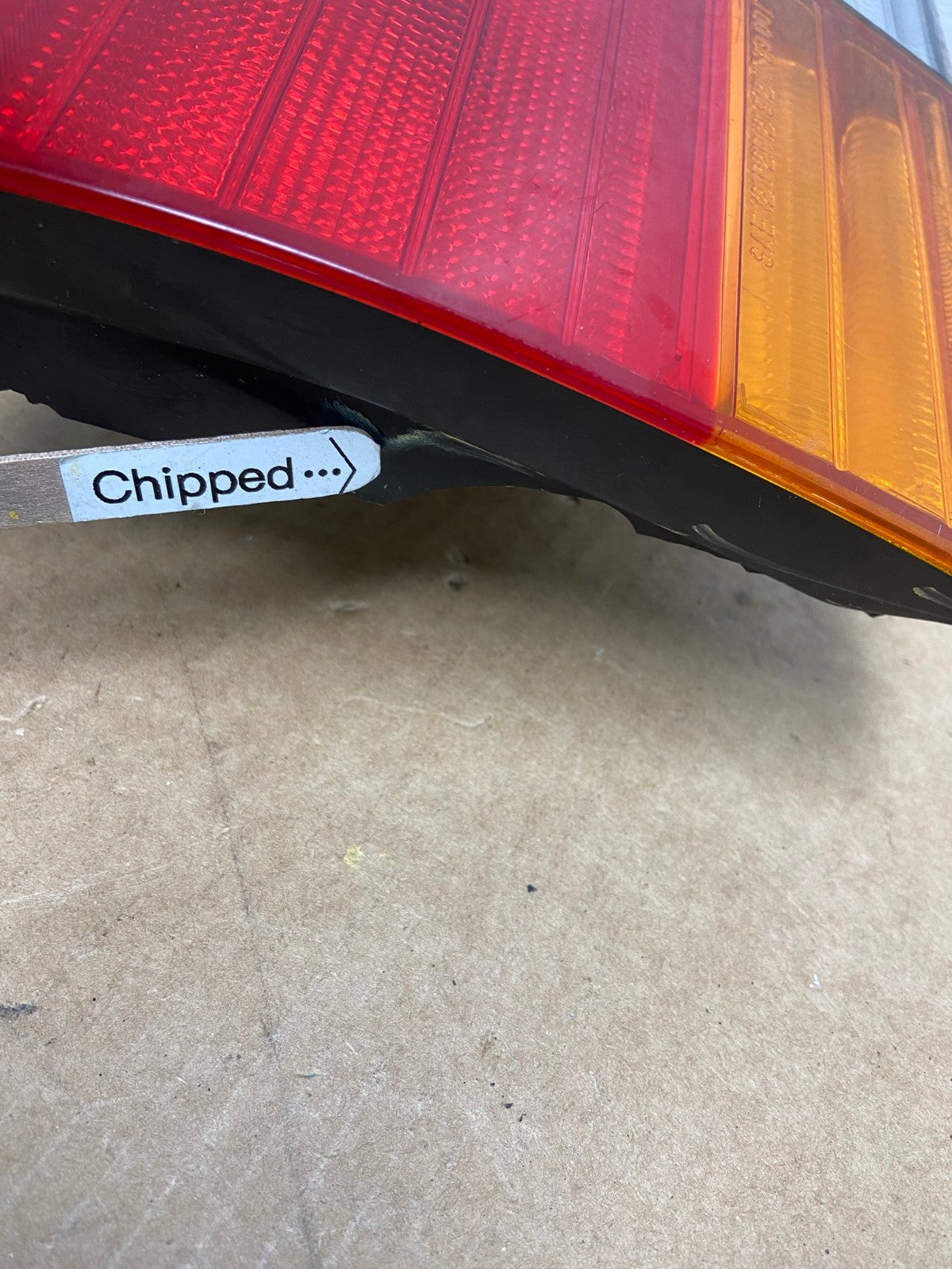1992 to 1993 Honda Accord Driver Left Side Tail Light Inner AC1722 LK3