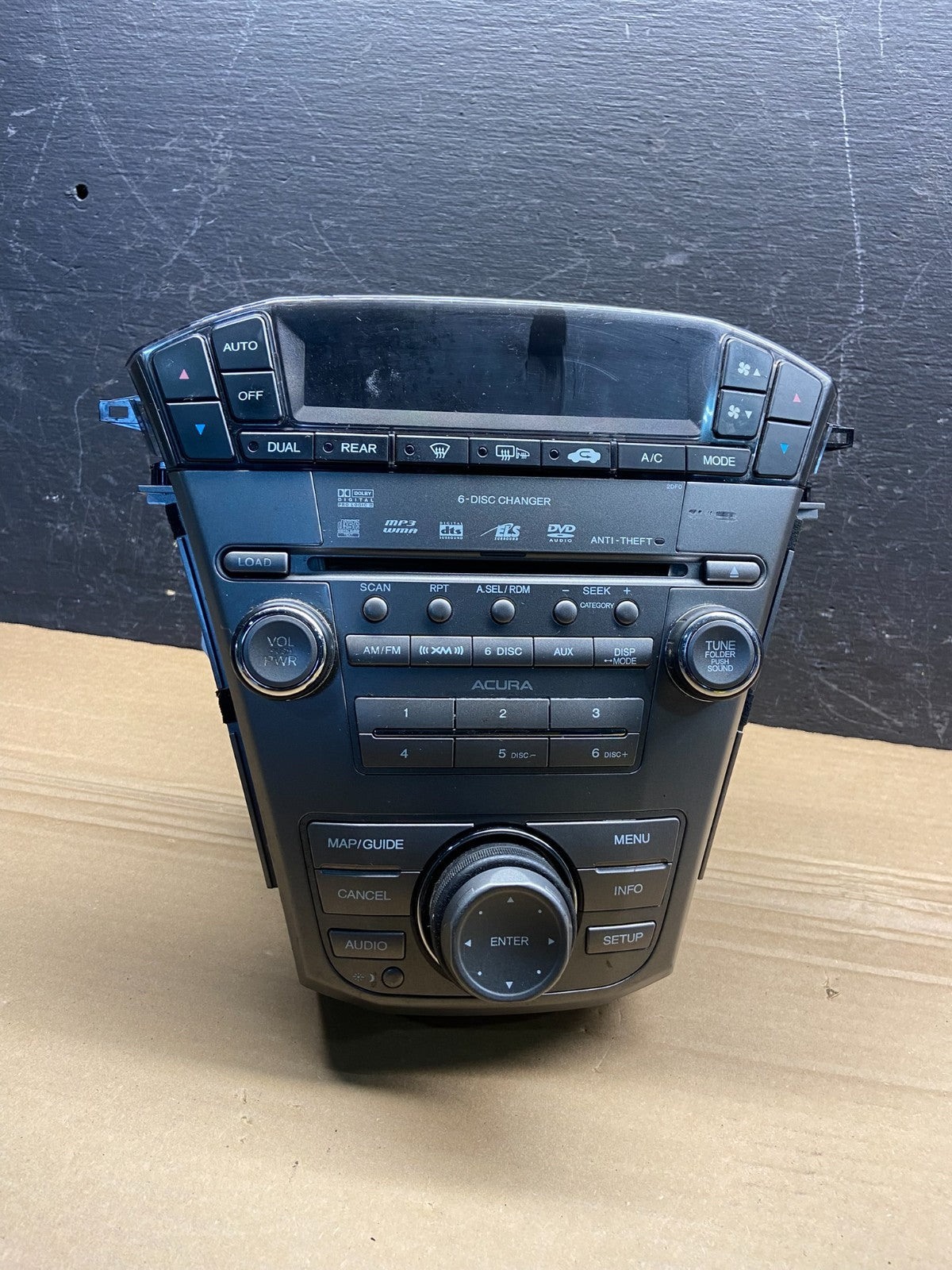 2007 to 2009 Acura Mdx Radio Stereo 6 CD Player Climate Control Pan OE AE4559 DG0