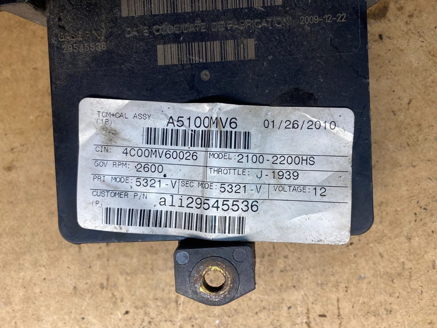 29545536 Allison TCM Transmission Control Module Computer Auto ad7498 DG3