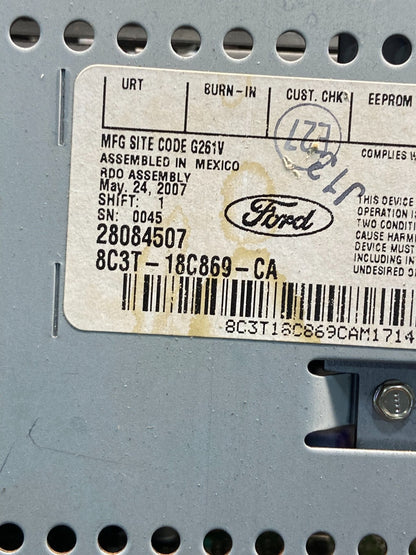 2008 2009 2010 Ford F250 F350 Radio Audio AM/FM Receiver ae2548 DG6