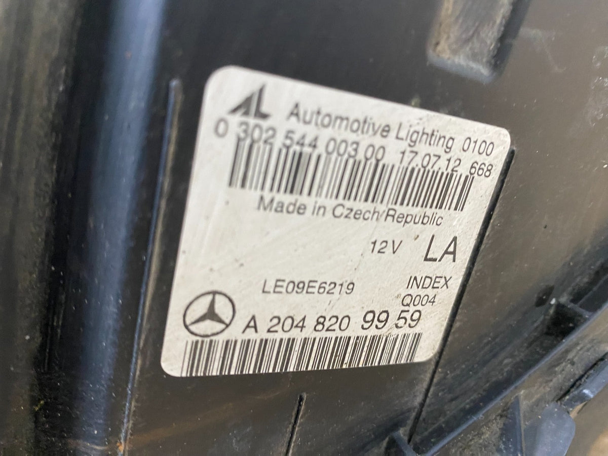 2012 to 2015 Mercedes Benz C250 Coupe Left Driver LH Side Headlight AH4181 DG11
