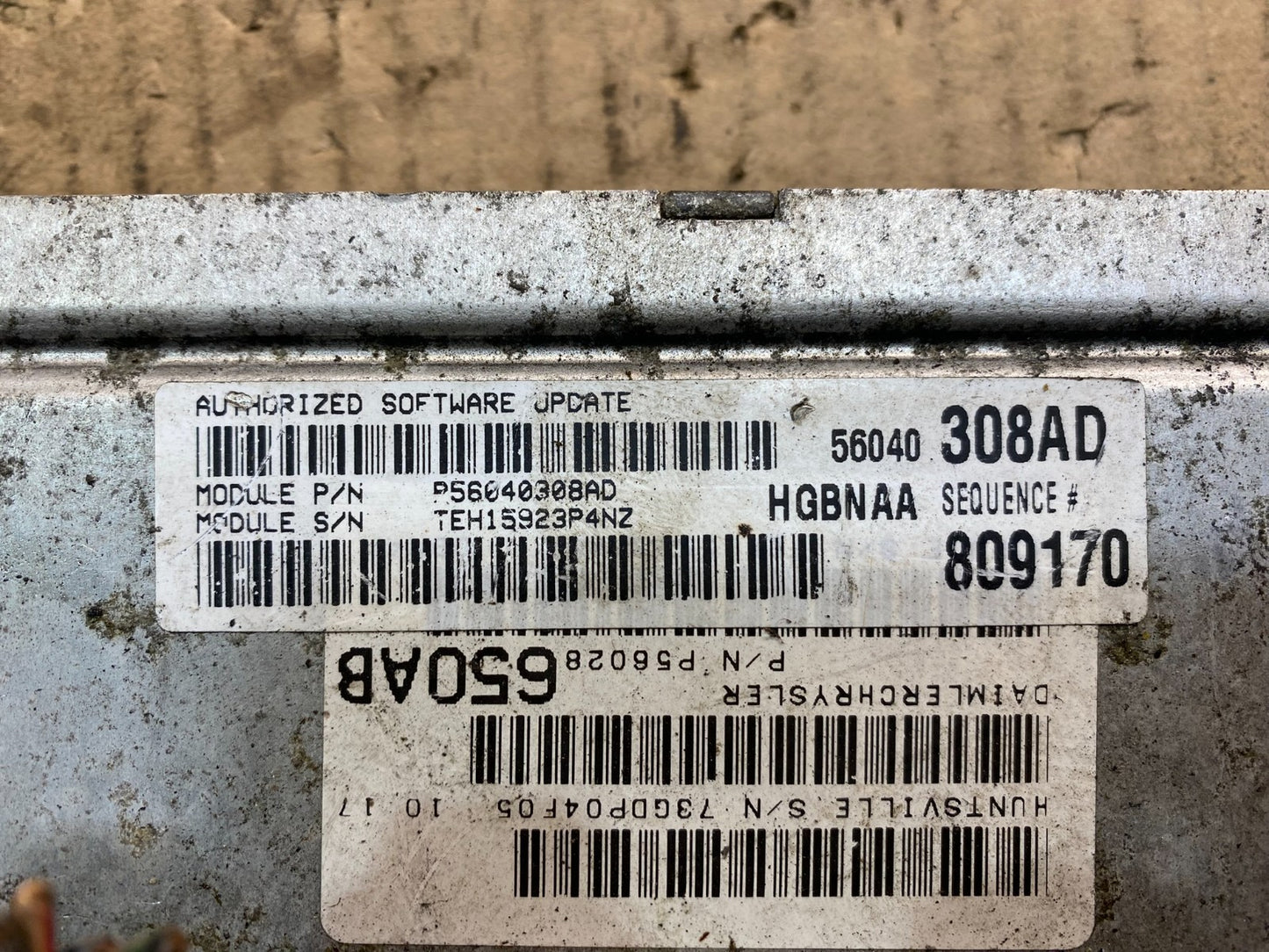2002 Dodge Dakota 4.7L V8 Engine Computer Module ECM ECU Unit OEM AB2754 DG4