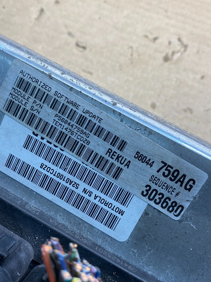 2005 to 2006 Jeep Grand Cherokee 3.7L Ecm Ecu Computer ah9954 DG2