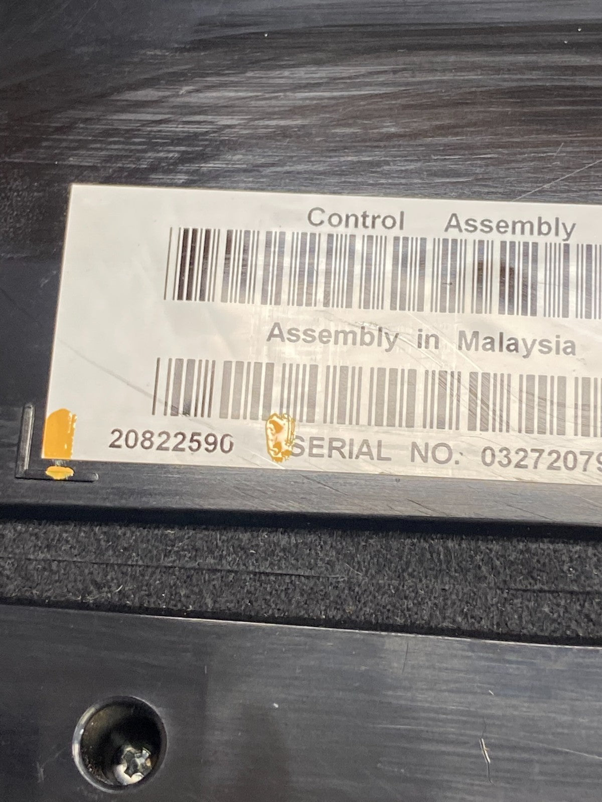 2008-2012 Cadillac CTS A/C Heater Radio Climate Control Panel Bezel OE AF1481 DG6