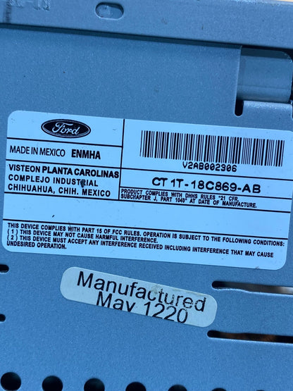 2012-2013 Ford Transit Connect AM FM Radio Single Disc CD Player af7810 DG6