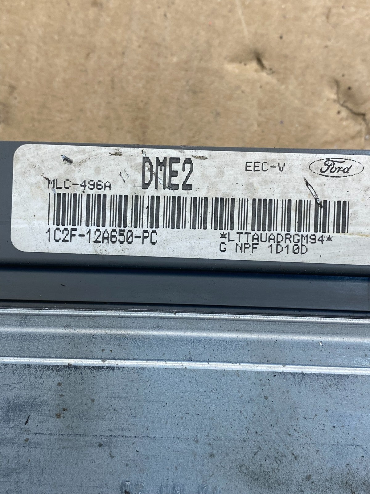 2001 Ford Van E-250 E-350 Engine Control ECU Module 1C2F-12A650-PC ag3896 DG2