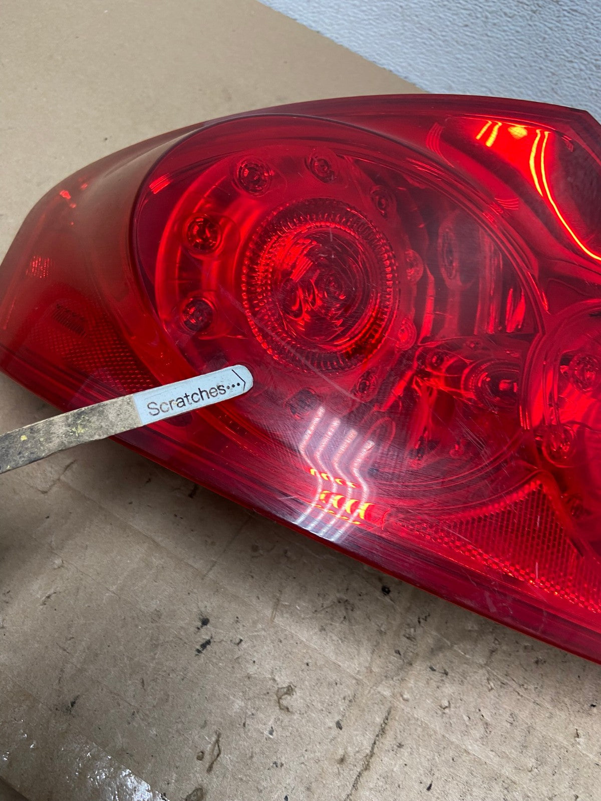2007 to 2013 Infiniti G35 G37 Sedan Left Driver LH Side Tail Light AE6169 LK3