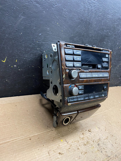 2000 to 2001 Infiniti i30 Bose Radio AM/FM Casette Climate Control x1083 DG4