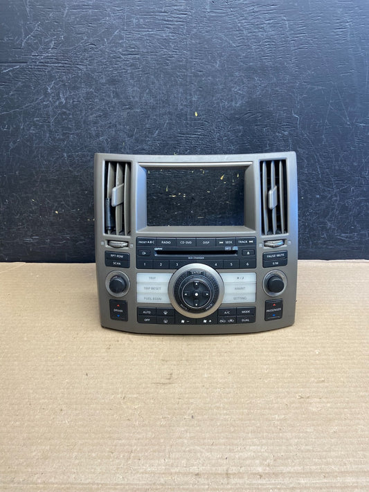 2006 to 2008 Infiniti FX35 Front Radio A/C Heater Switch Control Panel AH1498 DG0