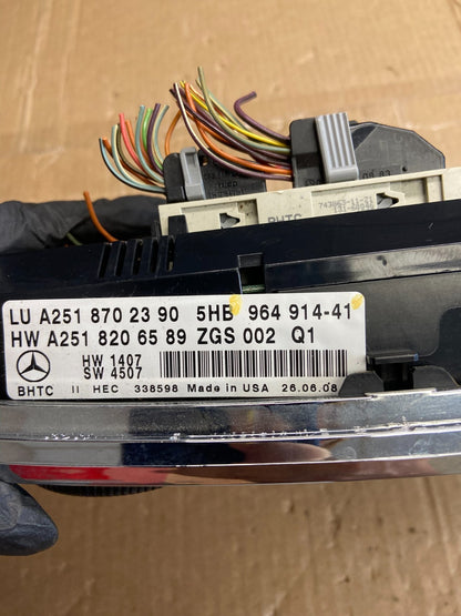 2007 2008 2009 Mercedes W251 R350 AC Temp Heater Climate Control AF2805 DW7
