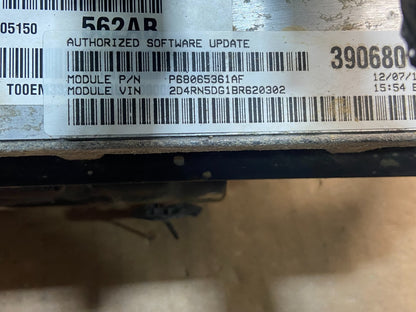 2011 Dodge Grand Caravan Town & Country ECU Engine Computer af9129 DG2