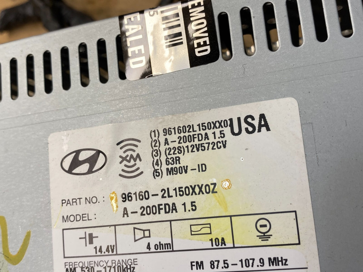 2009-2012 Hyundai Elantra AM FM Radio Mp3 Single CD Player Satellite AI7772 DG5