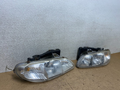 1996 to 1998 Pontiac Grand Am Left+Driver LH Side  Headlights W5350 DG2