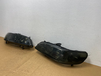 1998 to 2002 Honda Accord Black Left+Right Set Side Black Headlights AD1378 DG1
