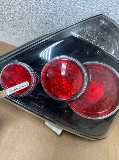 2007 to 2010 Scion TC Left+Right Set Black Tail Lights AD7924 LK4