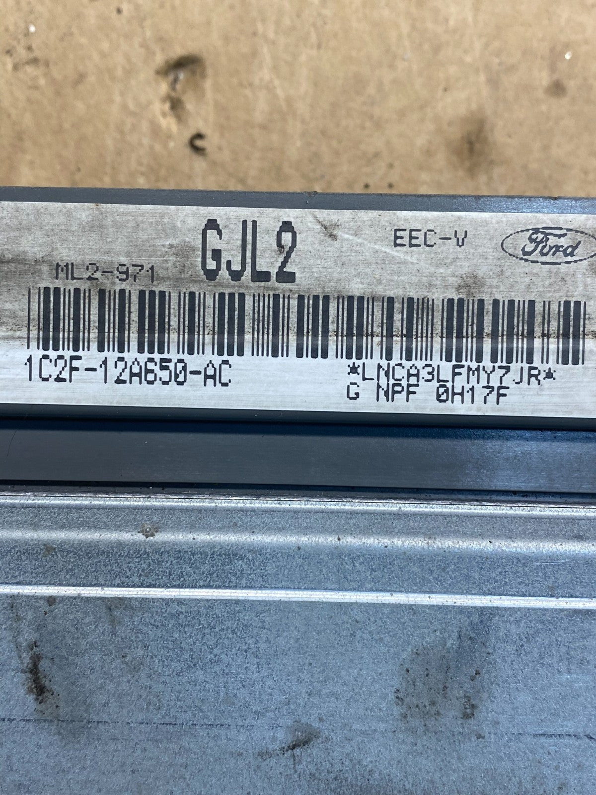 2001 Ford Van E-150 5.4L Engine Control Unit ECU Module 1C2F-12A650-PC AG7233 DG2