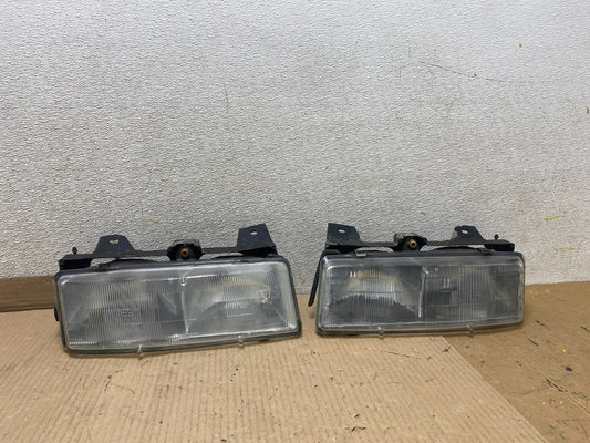 1989 to 1993 Pontiac Trans Sport Left+Right Set Headlight U2643 PS0