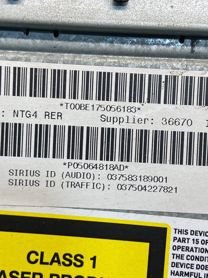 2009 2013 Jeep Dodge Chrysler Screen Display CD Player Satellite Radio ae4608 DG6