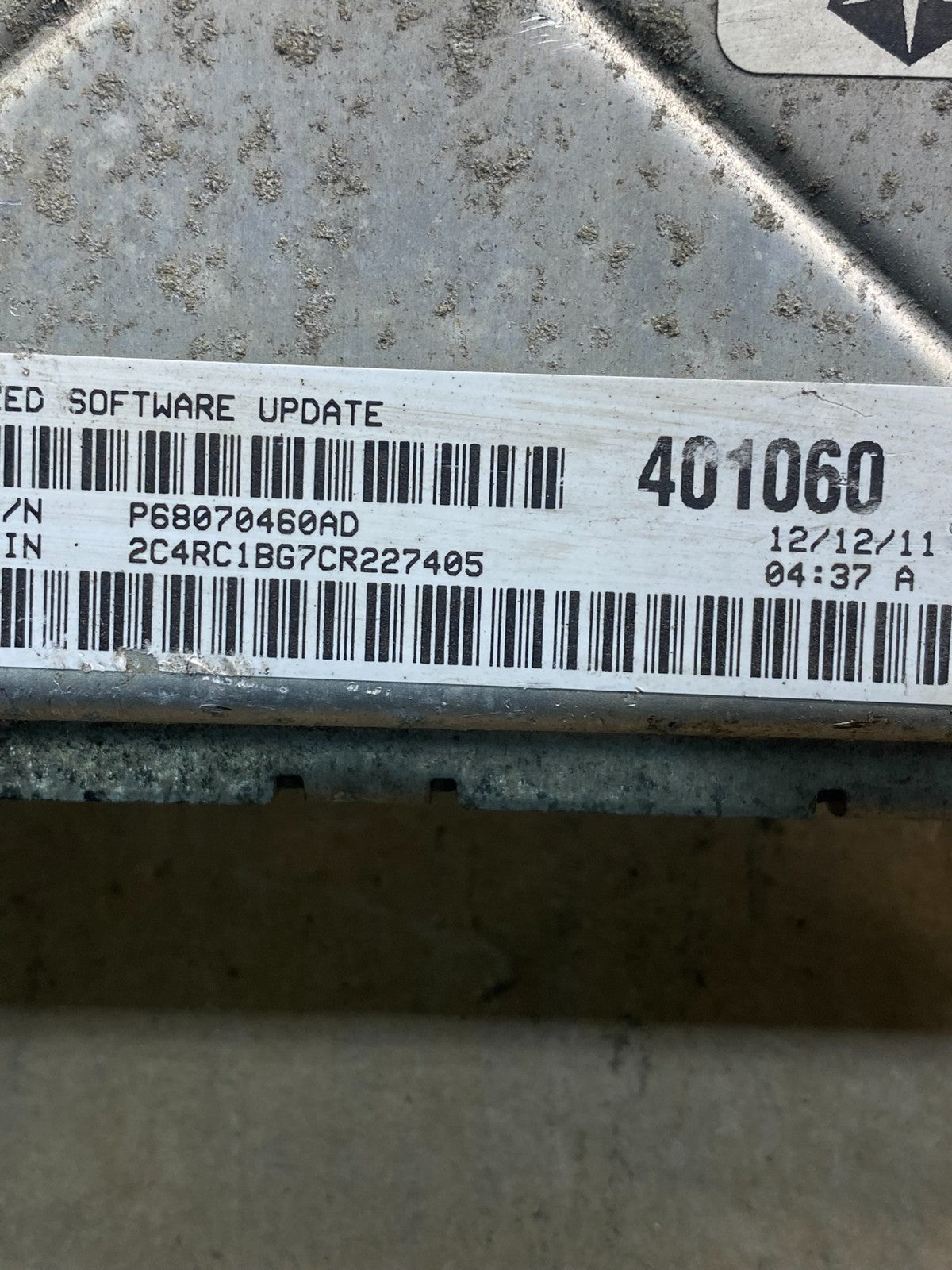 2012 Dodge Grand Caravan Town & Country ECM ECU Engine Computer AE7460 DW2
