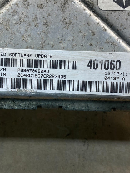 2012 Dodge Grand Caravan Town & Country ECM ECU Engine Computer AE7460 DW2