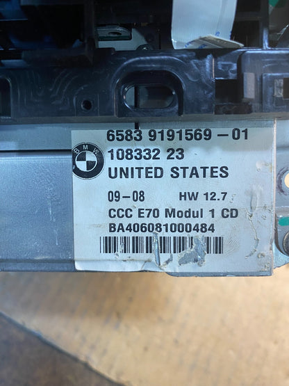 2007 - 2010 Bmw X5 Radio DVD CD Player AM/FM Oem AC2799 DG6
