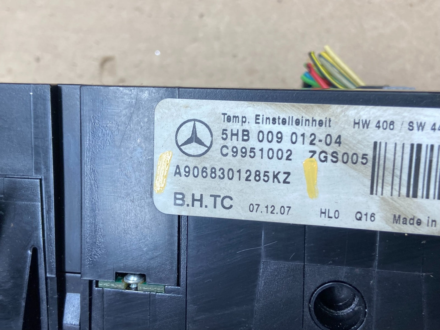 2007 2008 2009 Mercedes Dodge Sprinter A/C AC Climate Control Panel Oe AB5516 DG6