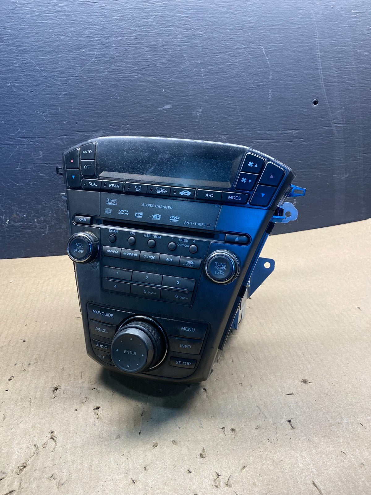 2007 to 2009 Acura Mdx Radio Stereo 6 CD Player Climate Control Pan OE ac8935 DG0